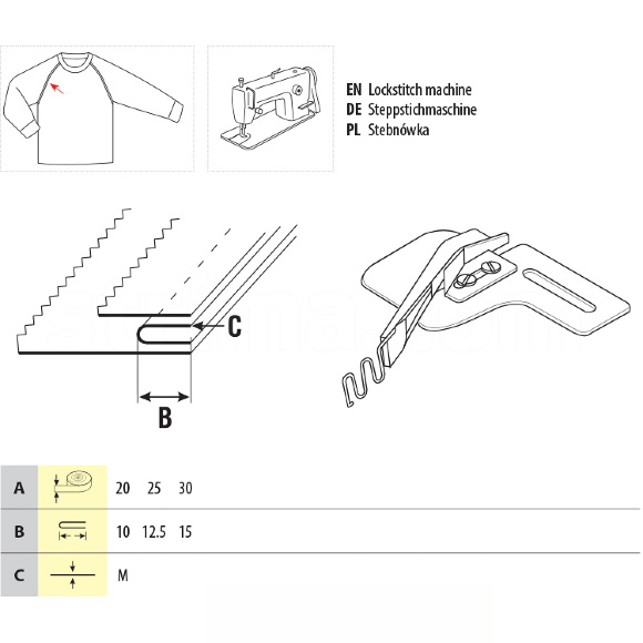 UMA-240, приспособление для канта для одноигольной промышленной швейной машины UMA-240, приспособление для канта для одноигольной промышленной швейной машины