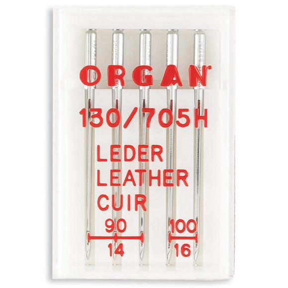 Organ 130/705 H LL, голки для шиття шкіри на побутовій машинці