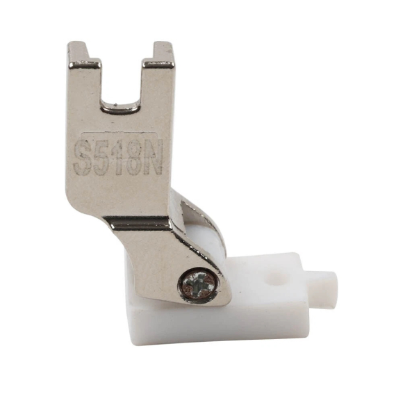 Golden Eagle S518N-T, тефлонова лапка для потайної блискавки з напрямною для промислової швейної машини