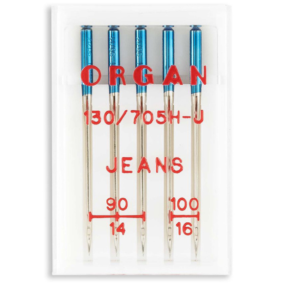 Organ 130/705 H-J, иглы для джинса для бытовых швейных машин