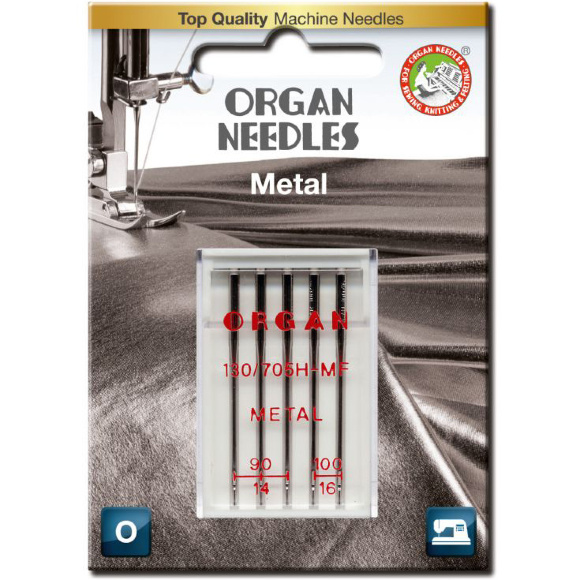 Organ 130/705 H-MF Metal, п'ять голок асорті для металізованих ниток для побутових швейних машин