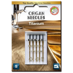 Organ 130/705 H-PD Titanium, пять титановых игл ассорти для бытовых вышивальных машин Organ 130/705 H-PD Titanium, пять титановых игл ассорти для бытовых вышивальных машин