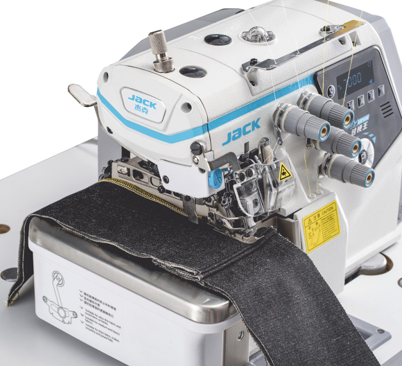 Jack C7-6-03/333, высокоскоростной компьютерный шестиниточный промышленный оверлок с встроенным сервомотором