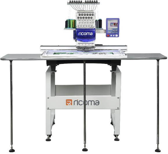 Ricoma SWD-1501-8s, п'ятнадцятиголкова промислова вишивальна машина з площею вишивки 800 х 500 мм