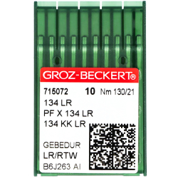 Groz-Beckert DPx134 LR GEBEDUR, иглы для кожи с титановым покрытием для промышленных швейных машин