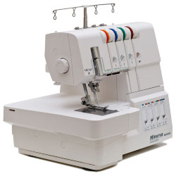 Minerva M2000C, 2/3/4-ниткова побутова розпошивальна машина з рукавною консоллю