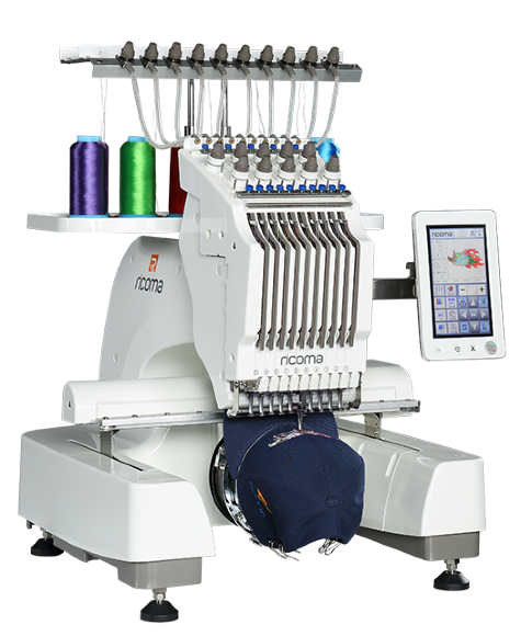 Ricoma EM-1010, десятиголкова професійна вишивальна машина з робочим полем 310 х 210 мм