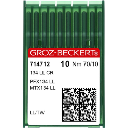 Groz-Beckert DPx134 LL CR, иглы для кожи для промышленных швейных машин