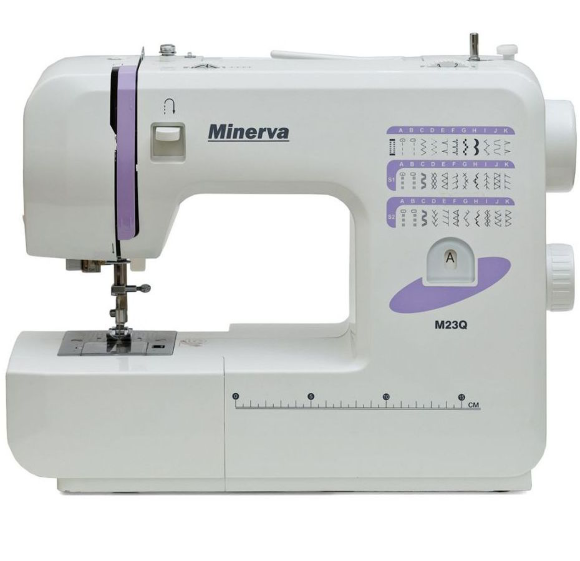 Minerva M23Q, побутова швейна машина з горизонтальним човником та автоматичною петлею Minerva M23Q, побутова швейна машина з горизонтальним човником та автоматичною петлею
