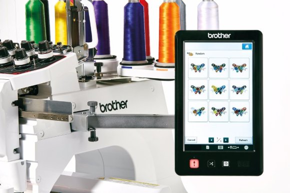 Brother PR-1050x, десятиголковапрофесійна вишивальна машина полем вишивки 360 х 200 мм