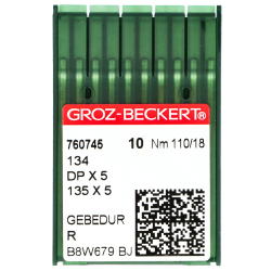 Groz-Beckert DPx5 R GEBEDUR, универсальные иглы с титановым покрытием для промышленных швейных машин Groz-Beckert DPx5 R GEBEDUR, универсальные иглы с титановым покрытием для промышленных швейных машин