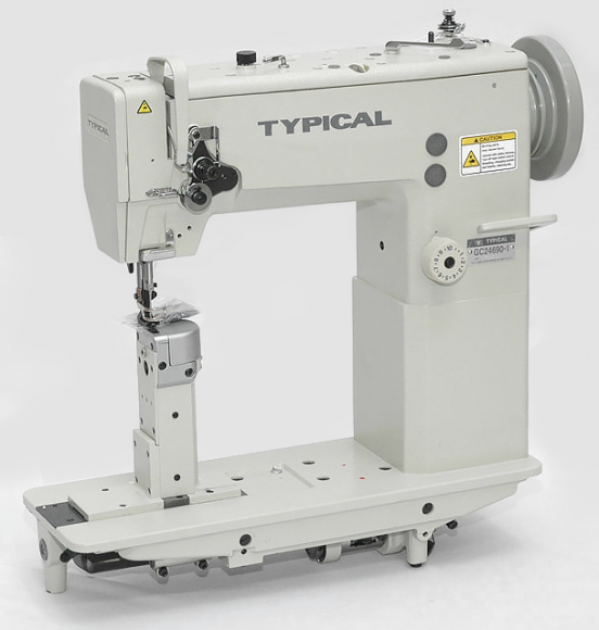 Typical GC 24677, одноголкова колонкова швейна машинка з потрійним просуванням
