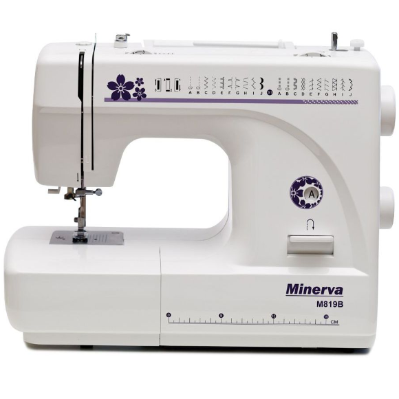 Minerva M819B, швейная машинка для дома с вертикальным челноком и полуавтоматической петлей Minerva M819B, швейная машинка для дома с вертикальным челноком и полуавтоматической петлей