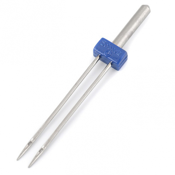 Schmetz 130/705 H-S ZWI Stretch, подвійна голка для еластичного трикотажу з міжголковою відстанню 2.5 міліметра Schmetz 130/705 H-S ZWI Stretch, подвійна голка для еластичного трикотажу з міжголковою відстанню 2.5 міліметра