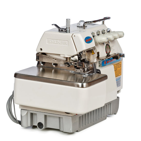 Shunfa SF 757-TY, п'ятинитковий промисловий оверлок з вбудованим сервомотором