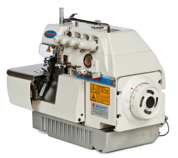 Shunfa SF 757-TY, п'ятинитковий промисловий оверлок з вбудованим сервомотором