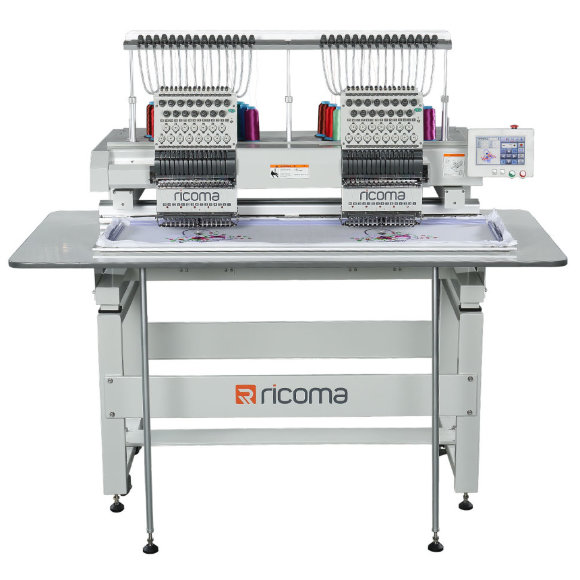 Ricoma MT-1502, двоголова промислова вишивальна машина з полем вишивки 1000 х 360 мм