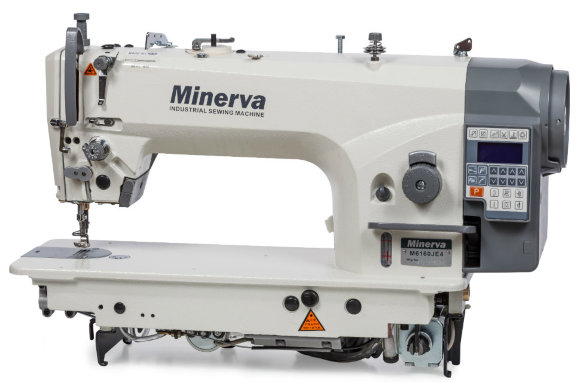 Minerva M6160-JE4, швейная машина с игольным продвижением материала с компьютерным управлением, для шитья легких и средних тканей
