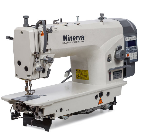 Minerva M6160-JE4, швейная машина с игольным продвижением материала с компьютерным управлением, для шитья легких и средних тканей