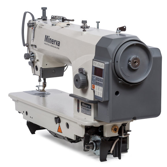 Minerva M6160-JE4, швейная машина с игольным продвижением материала с компьютерным управлением, для шитья легких и средних тканей