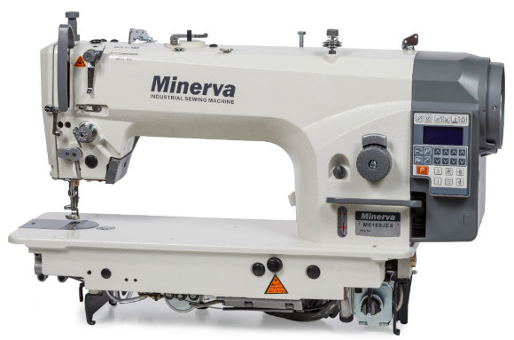 Minerva M6160-JE4H, швейная машина с игольным продвижением материала с компьютерным управлением, для шитья средних и тяжелых тканей
