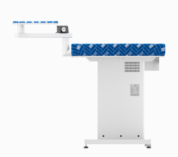 Silter TS GPS 77, прямоугольный промышленный гладильный стол с рукавом