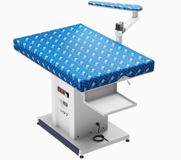 Silter TS GPS 77, прямоугольный промышленный гладильный стол с рукавом