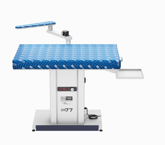 Silter TS GPS 77, прямоугольный промышленный гладильный стол с рукавом