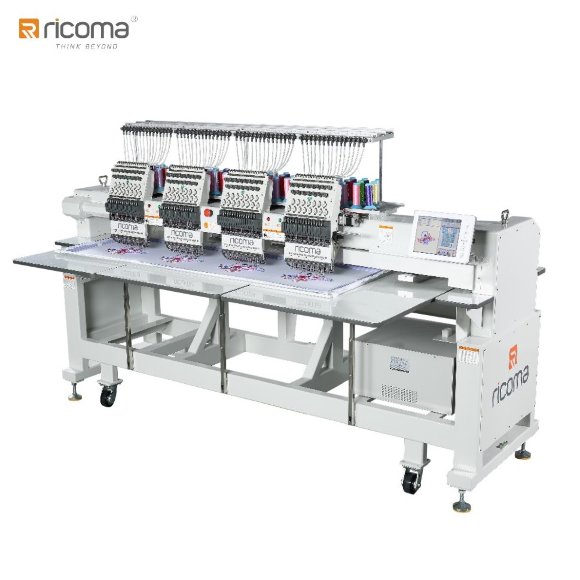 Ricoma CHT-1204, чотириголова промислова вишивальна машина з площею вишивки 1600 x 450 мм