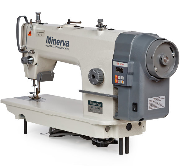 Minerva M818-1JDE, промышленная швейная машинка с автоматической обрезкой нити, для шитья средних и тяжелых тканей