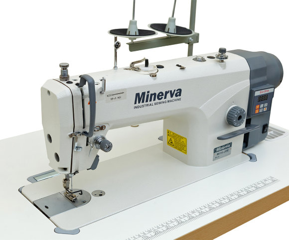 Minerva M818-1JDE, промышленная швейная машинка с автоматической обрезкой нити, для шитья средних и тяжелых тканей