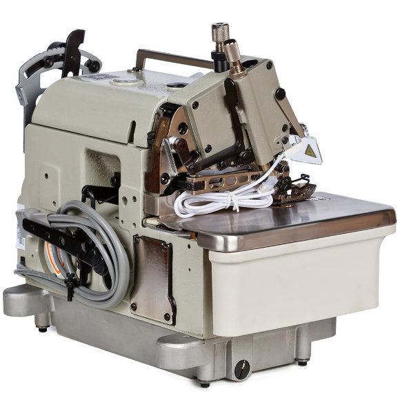 Shunfa SF 798EXT-4D, чотиринитковий промисловий оверлок з нижнім та верхнім транспортом матеріалу