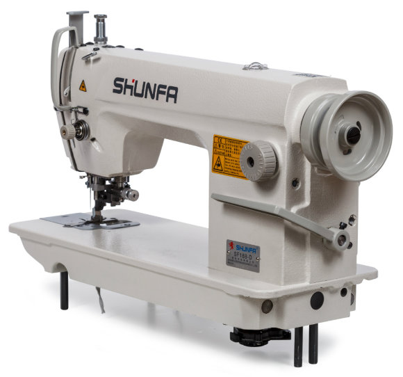 Shunfa SF 188-D, пряморядкова швейна машина з обрізанням краю матеріала