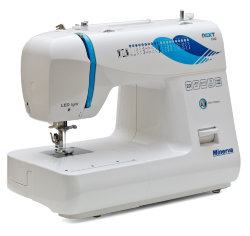 Minerva Next 232D, побутова швейна машина з вертикальним човником та напівавтоматичною петлею