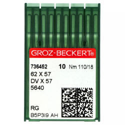 Groz-Beckert DVx57 RG, универсальные иглы для поясных машин цепного стежка