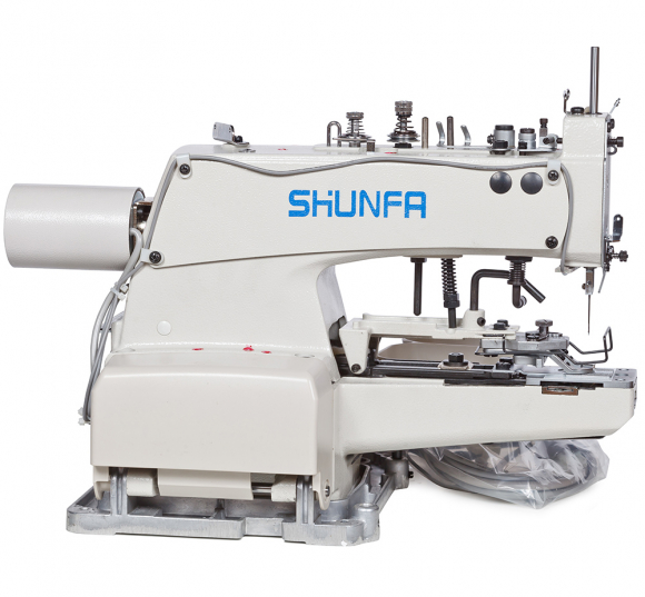 Shunfa SF 373/TY, електромеханічна машинка ланцюгового стібка для пришивання гудзиків