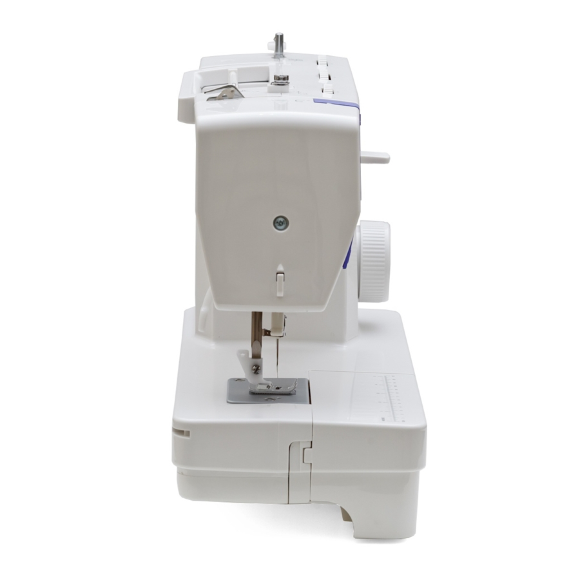 Minerva Select 65, електромеханічна швейна машина з вертикальним човником та напівавтоматичною петлею