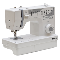 Minerva Smart 12, електромеханічна швейна машинка з вертикальним човником та автоматичною петлею Minerva Smart 12, електромеханічна швейна машинка з вертикальним човником та автоматичною петлею