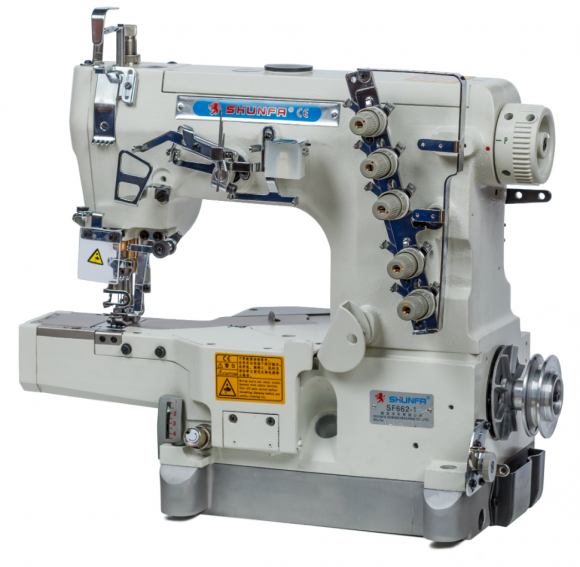 Shunfa SF 662-01CB, промышленная швейная машина для трикотажа с цилиндрической платформой