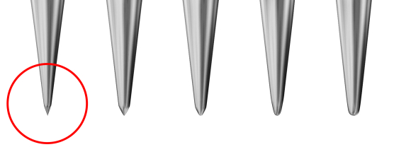 Groz-Beckert DOx558 RS, универсальные иглы для петельных машин цепного стежка