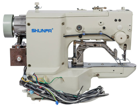 Shunfa SF 430D-02, комп'ютерна закріпочна швейна машина для середніх та важких матеріалів