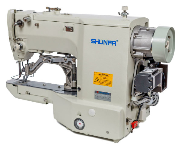 Shunfa SF 430D-02, комп'ютерна закріпочна швейна машина для середніх та важких матеріалів