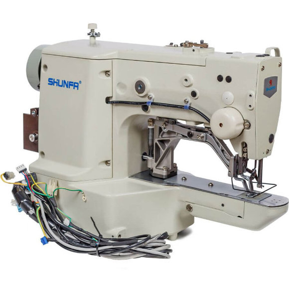 Shunfa SF 430D-02, комп'ютерна закріпочна швейна машина для середніх та важких матеріалів
