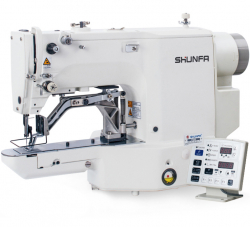 Shunfa SF 430D-02, компьютерная закрепочная швейная машина для средних и тяжелых материалов