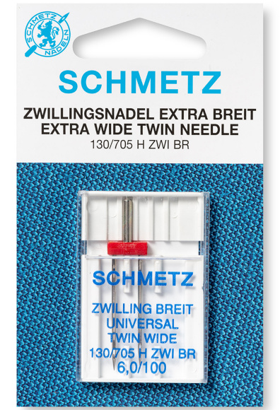 Schmetz 130/705 H ZWI BR, подвійна голка з міжголковою відстанню 6 міліметрів
