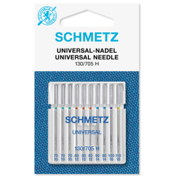 Schmetz 130/705 H Universal, десять универсальных игл ассорти для бытовых швейных машин