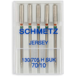 Schmetz 130/705 H SUK Jersey, п'ять голок для трикотажу одного розміру для побутових швейних машин Schmetz 130/705 H SUK Jersey, п'ять голок для трикотажу одного розміру для побутових швейних машин