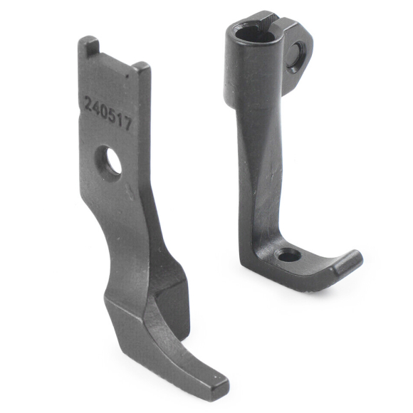 Golden Eagle 240517 + 240518, комплект крокуючих лапок для блискавки для швейної машини з потрійним просуванням Golden Eagle 240517 + 240518, комплект крокуючих лапок для блискавки для швейної машини з потрійним просуванням