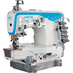 Jack K5-D-01GB, распошивальная машина промышленная с встроенным сервомотором и цилиндрической рукавной платформой