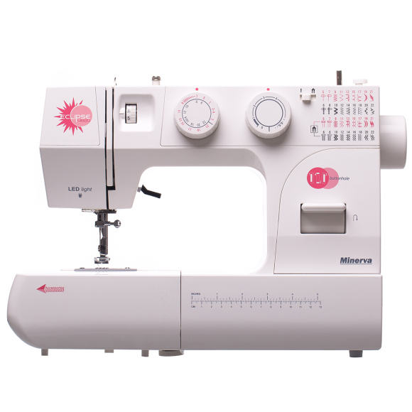 Minerva Eclipse 4820, швейна машина для дому з вертикальним човником та напівавтоматичною петлею Minerva Eclipse 4820, швейна машина для дому з вертикальним човником та напівавтоматичною петлею